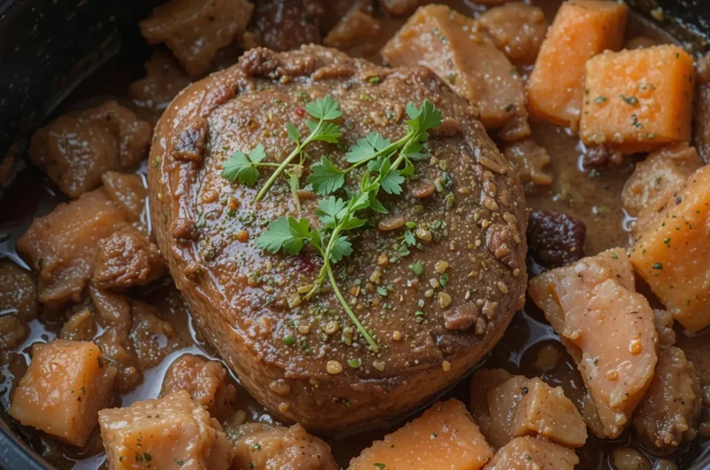 Beef Heart Crock Pot
