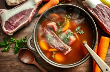 Homemade Beef Bone Broth: Rich & Nourishing Goodness