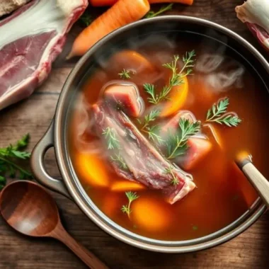 Homemade Beef Bone Broth: Rich & Nourishing Goodness