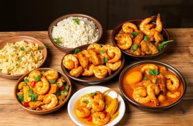 chicken and shrimp dishes