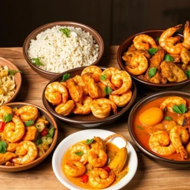 chicken and shrimp dishes