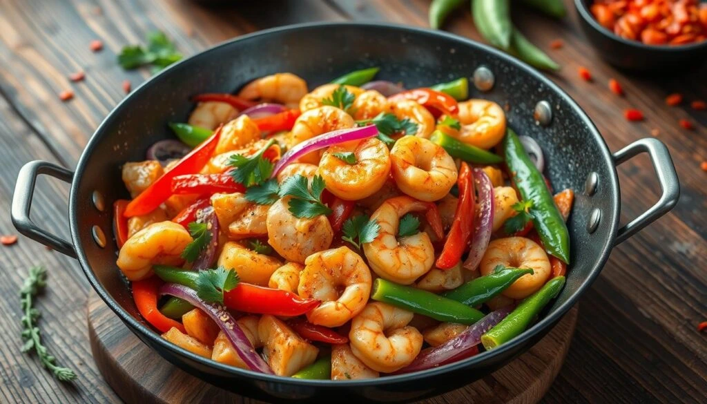 chicken and shrimp dishes