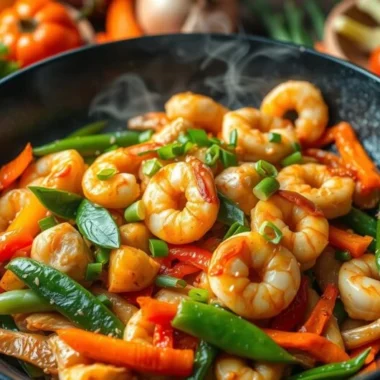 Quick Chicken and Shrimp Stir Fry Recipe