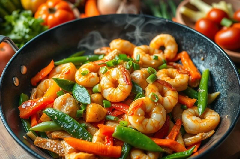 Quick Chicken and Shrimp Stir Fry Recipe