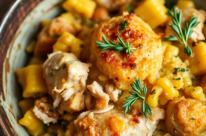 cornbread dressing with chicken