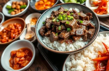 Make this Easy Korean Beef Recipe in just 20 minutes! Packed with savory Korean flavors, it’s perfect for a quick and delicious meal.