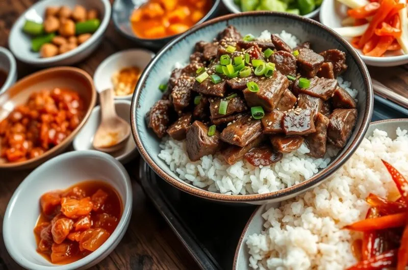 Make this Easy Korean Beef Recipe in just 20 minutes! Packed with savory Korean flavors, it’s perfect for a quick and delicious meal.