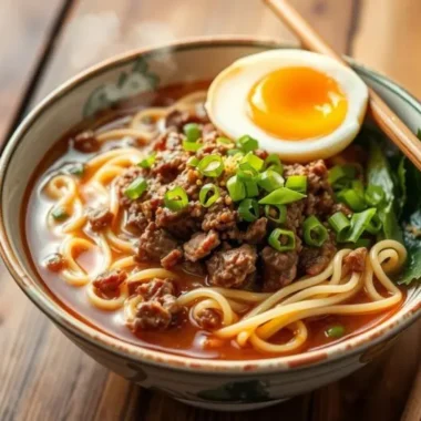 One-Pot Ramen Noodles with Ground Beef: A Simple Comfort Food