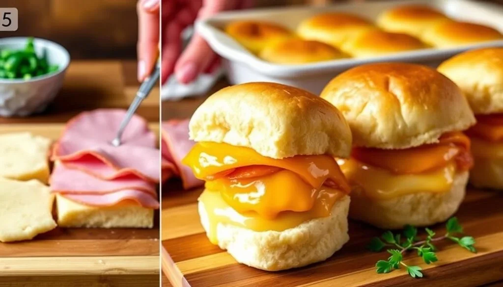 Baked Ham and Cheese Sliders