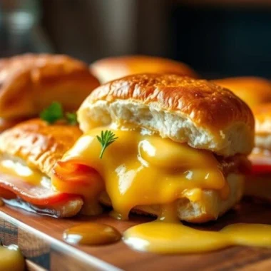 Baked Ham and Cheese Sliders