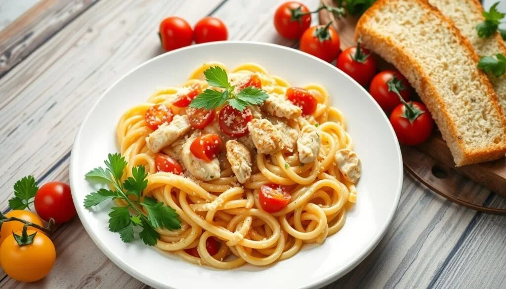 Garlic Chicken Pasta