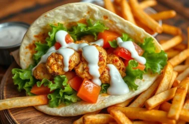 Garlic Chicken Wraps