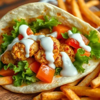 Garlic Chicken Wraps