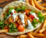 Cheesy Garlic Chicken Wraps