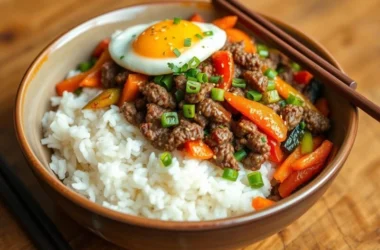 Korean Ground Beef Bowl