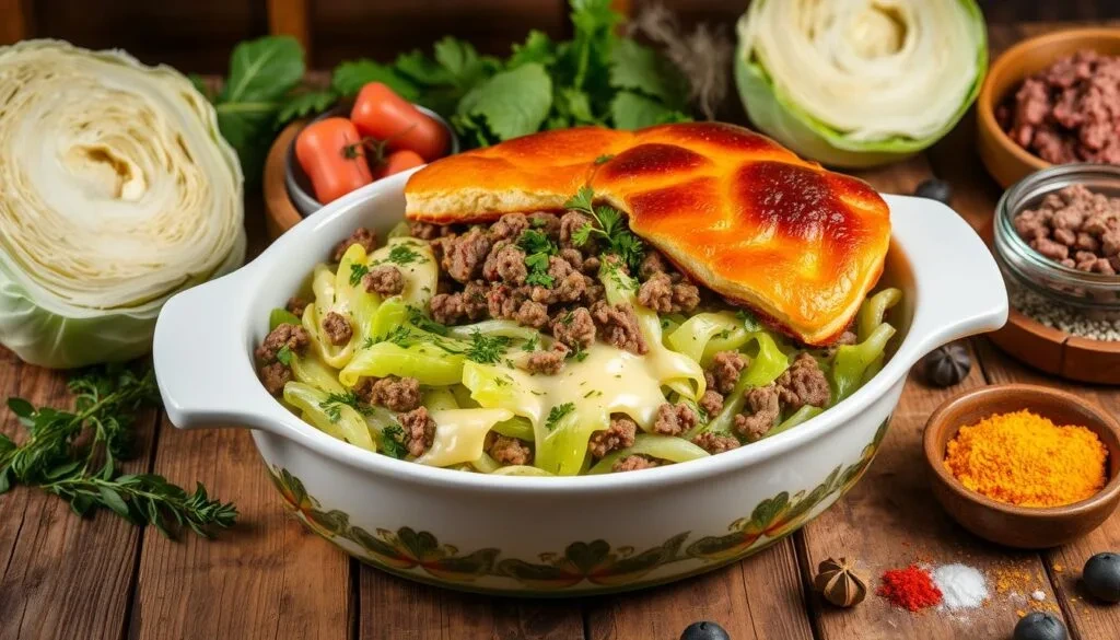 Cabbage and Ground Beef Casserole