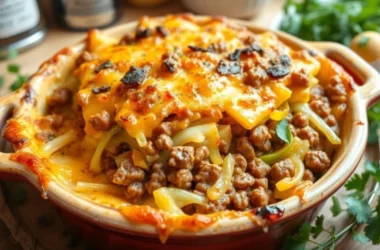 Cabbage and Ground Beef Casserole