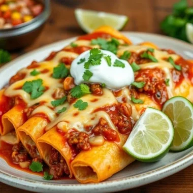 chili con carne enchiladas