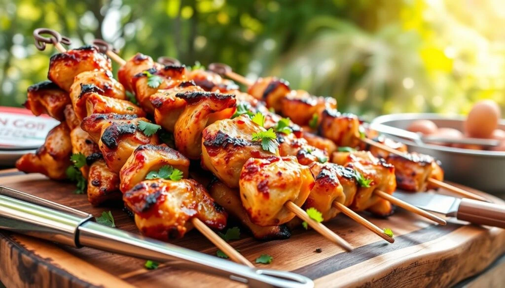 bang bang chicken skewer