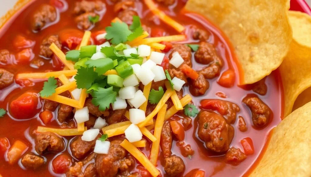 ground beef chili with enchilada sauce