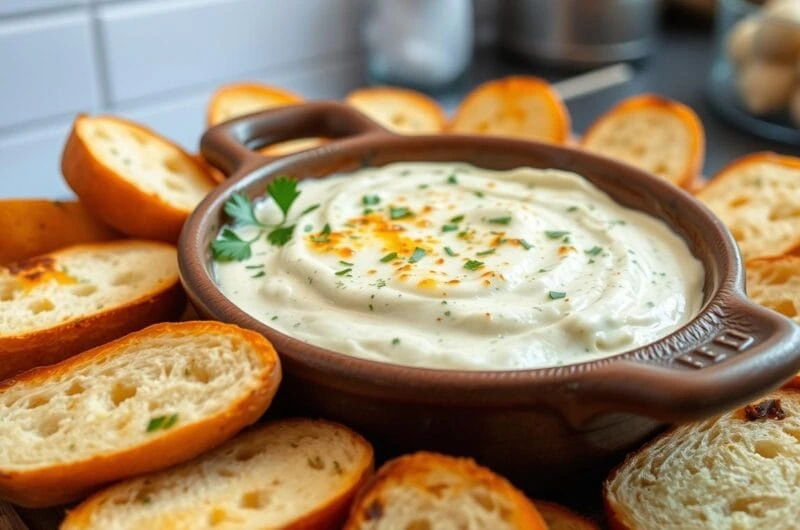 Baked Garlic Bread Dip