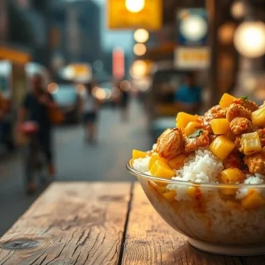 Street Corn Chicken Rice Bowl