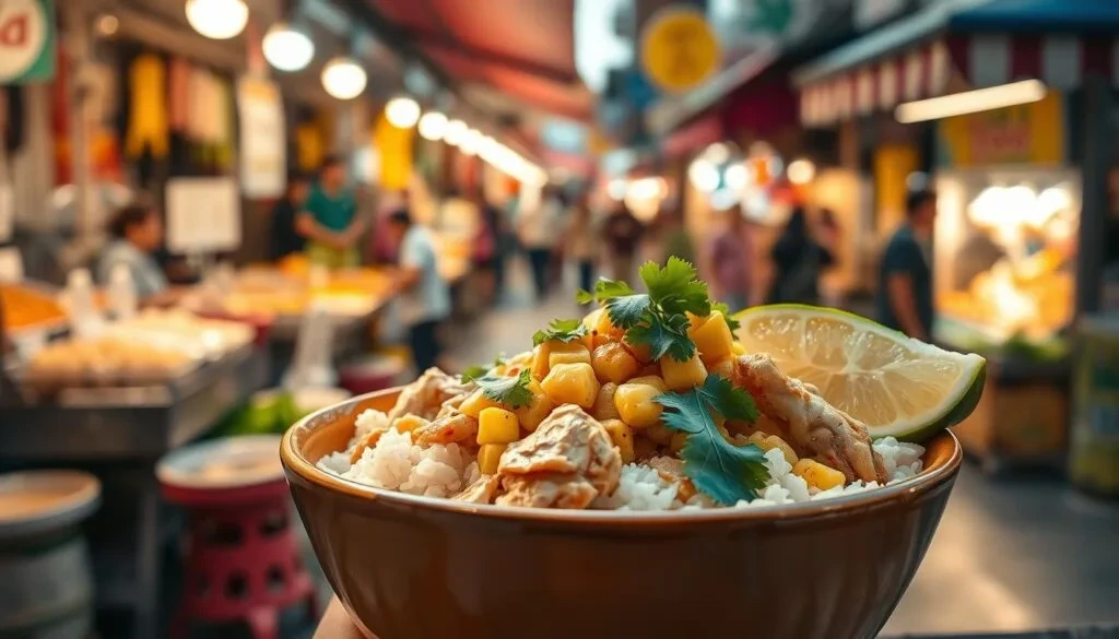 Street Corn Chicken Rice Bowl