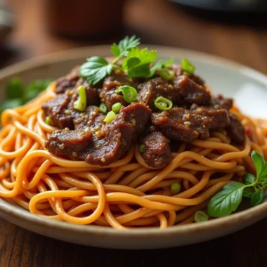 Hoisin Beef Noodles