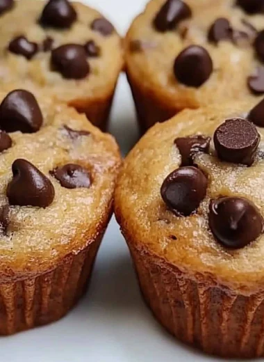 chocolate chip protein muffins