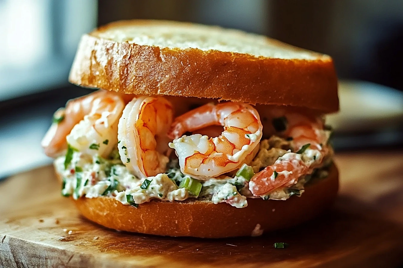 classic shrimp salad sandwich