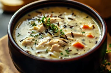 creamy chicken wild rice soup