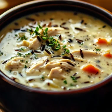 creamy chicken wild rice soup