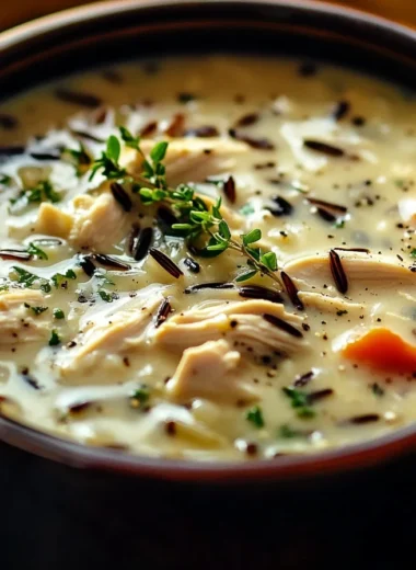 creamy chicken wild rice soup