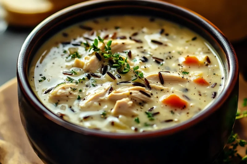 creamy chicken wild rice soup