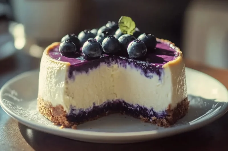 irresistible blueberry dream cheesecake