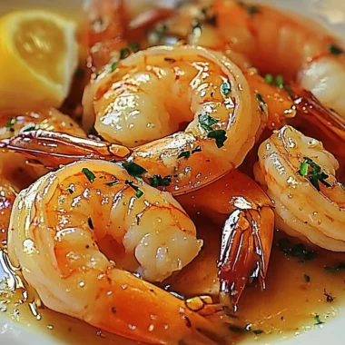 jumbo shrimp in butter garlic sauce