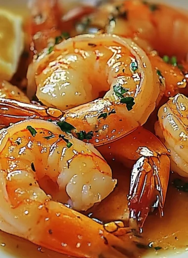 jumbo shrimp in butter garlic sauce