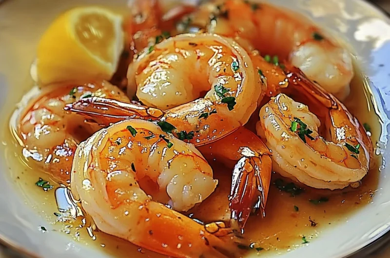 jumbo shrimp in butter garlic sauce