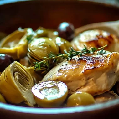 mediterranean lemon chicken with artichokes oliv