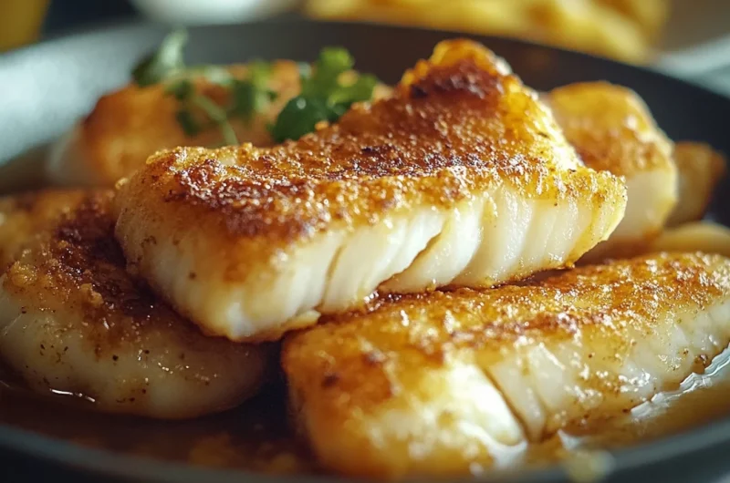 pan fried cod fish