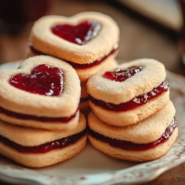 sugar kissed heart sandwich cookies with jam spark