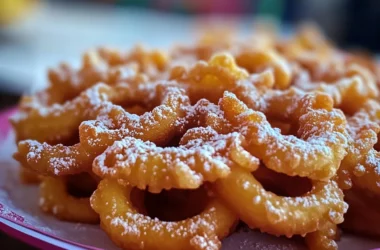 sweet whirlwind fairground funnel cakes
