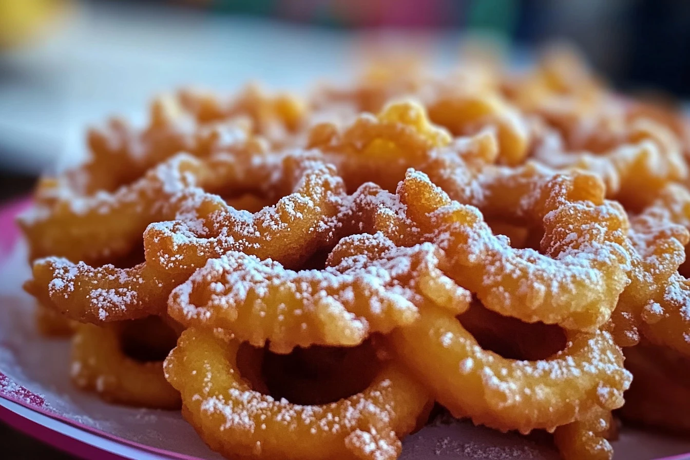 sweet whirlwind fairground funnel cakes