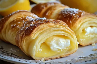 zesty lemon cream cheese crescent rolls