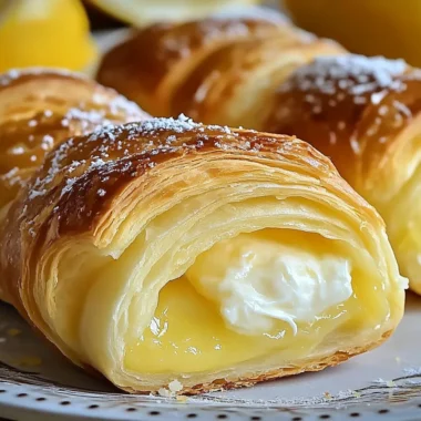 zesty lemon cream cheese crescent rolls