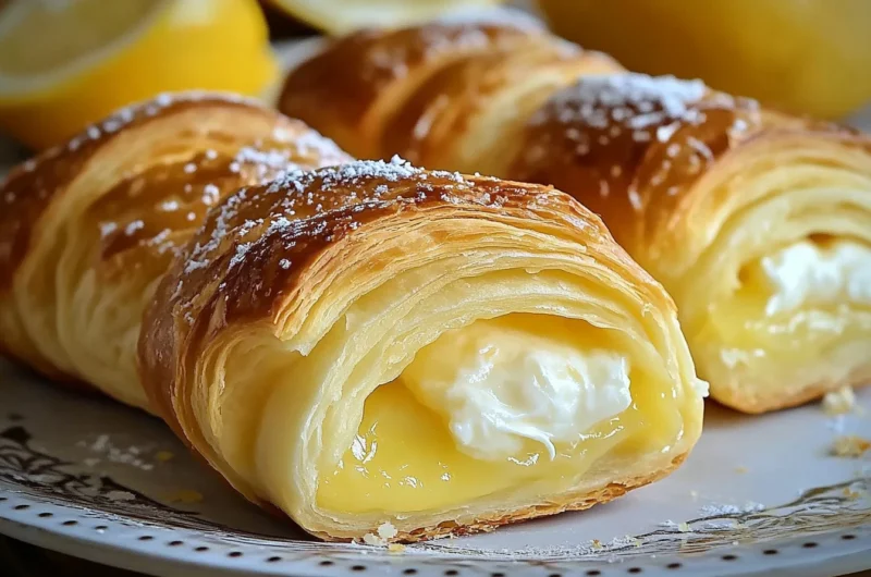 zesty lemon cream cheese crescent rolls